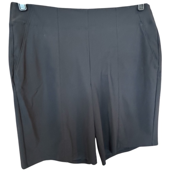 Athleta Black Cosmic Bermuda Shorts Athletic Style - Picture 1 of 5